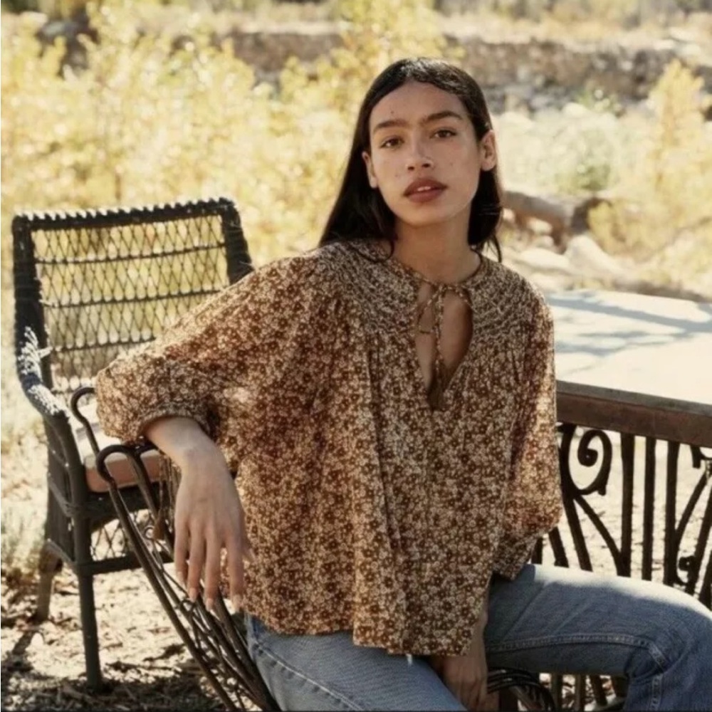 Doen Ariste top in Golden Mesa Flor, Size S